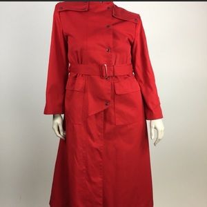 Valentino’s red trench